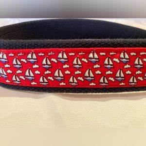 Vineyard Vines Canvas Belt - Sailboats 34W